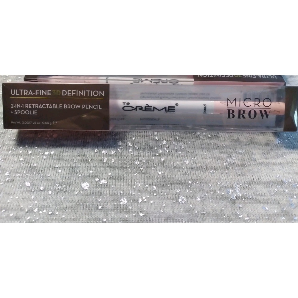 Crème Shop Micro Brow-Ultra Fine 3D Definition-2in1 Retractable Pencil Spoolie - Picture 4 of 6